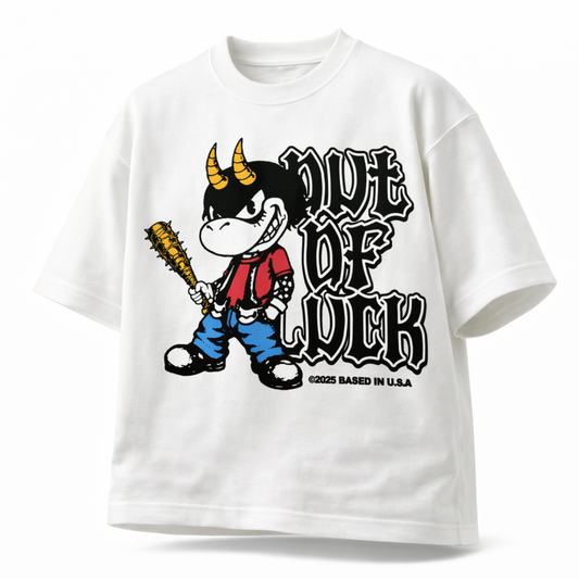 UNLUCKY JERRY WHITE TEE