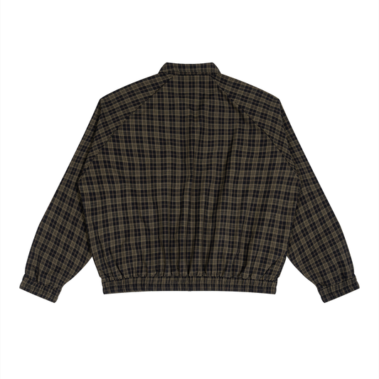 PLAID ZIP-UP
