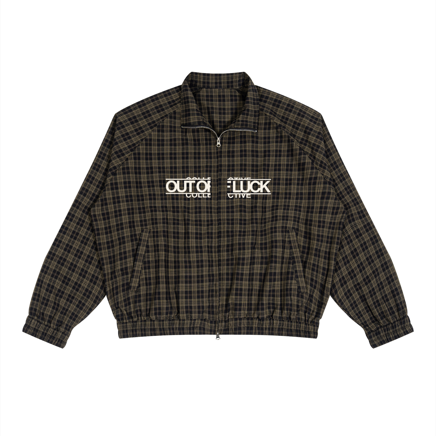 PLAID ZIP-UP