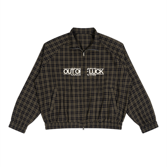 PLAID ZIP-UP